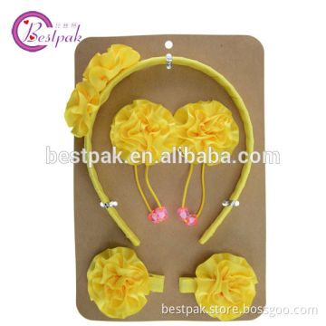 2014 bright lovely yellow flower hair accessories